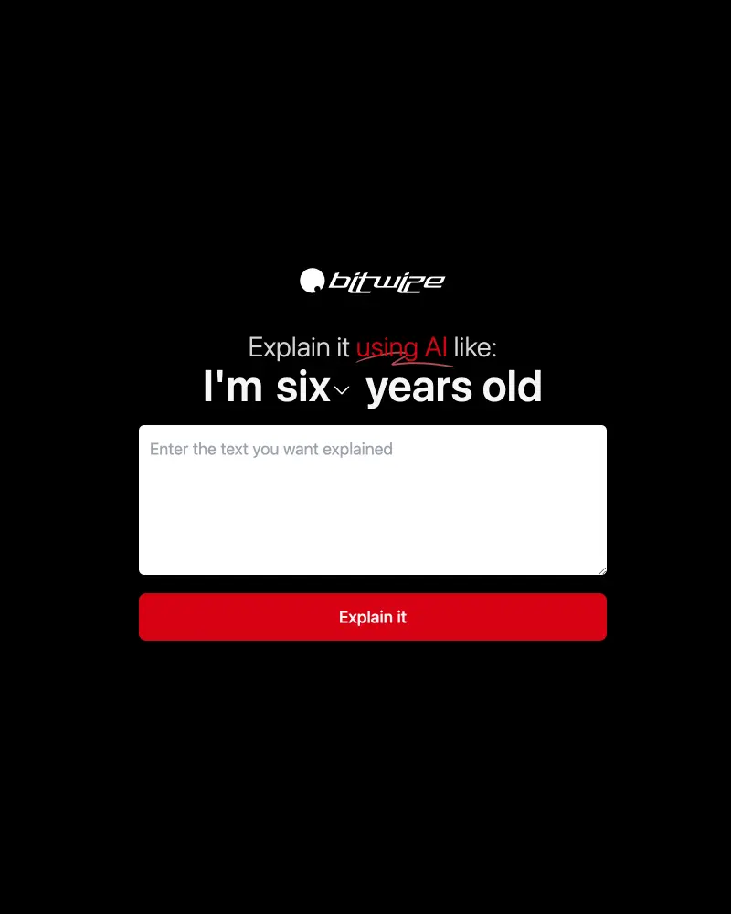 Explain it in KIDS language